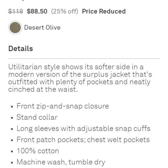 Madewell surplus cotton jacket - Picture 4 of 4